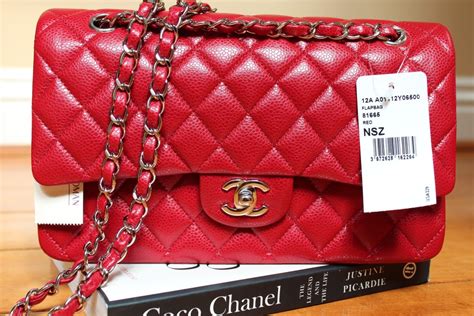 chanel 17 series red classic flap jumbo|Chanel medium classic flap price.